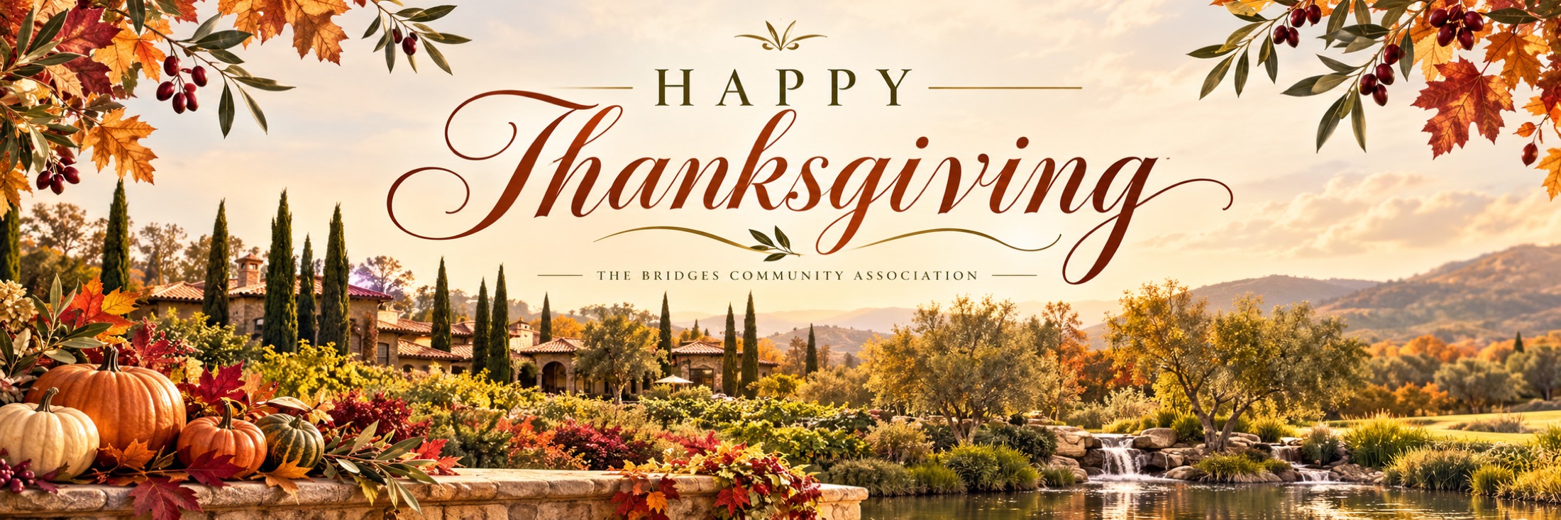 Happy Thanksgiving from The Bridges Community Association